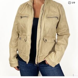 Lauren Ralph Lauren Beige Jean Jacket